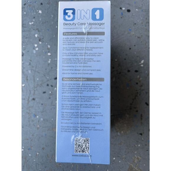 COSLUS 3 in1 JBK-D Electric Exfoliating Spin Cleanser Device IPX7 Waterproof - Picture 3 of 3